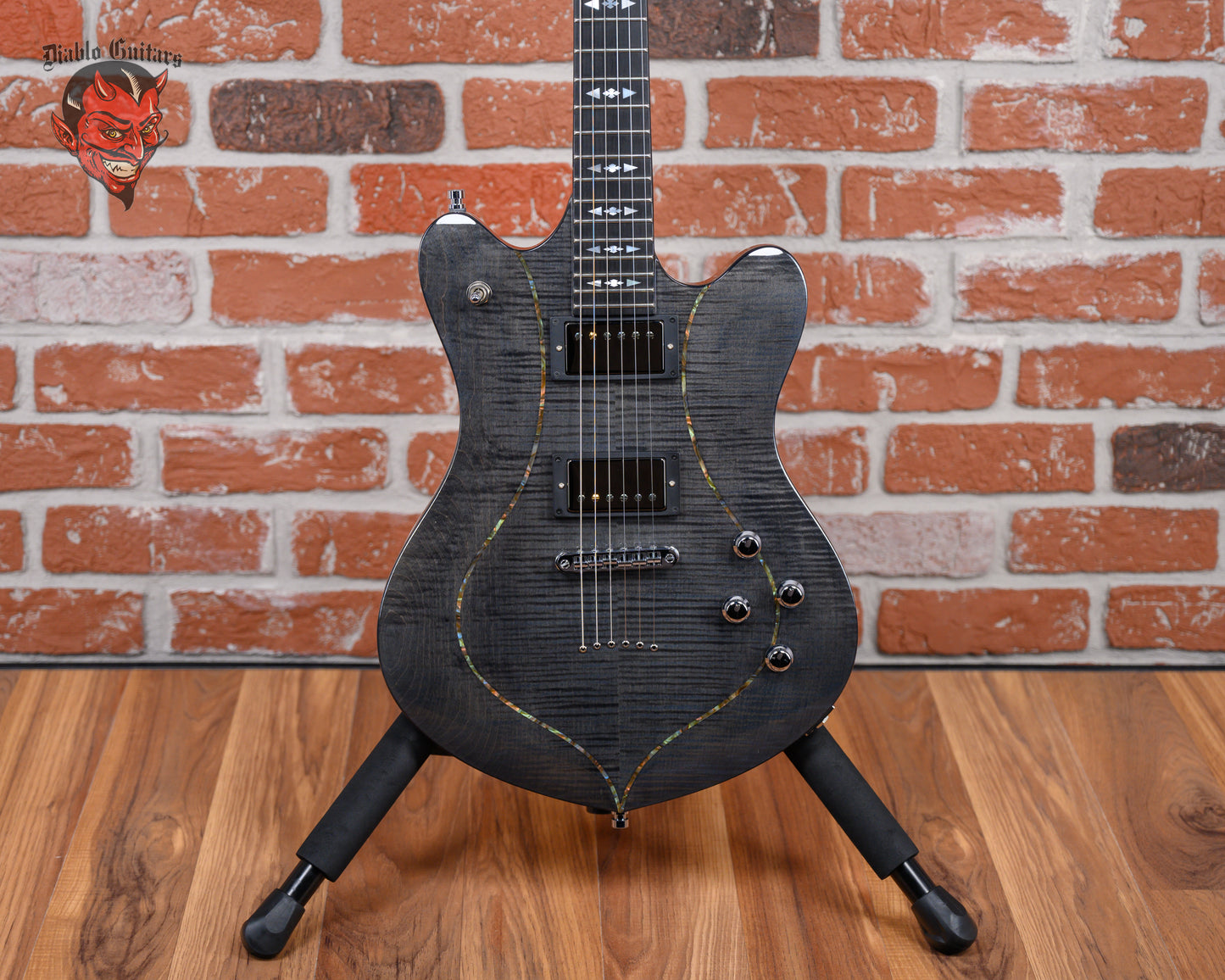 Framus Teambuilt Artist Series William Duvall Talisman Nirvana Black Transparent AAA Flame Maple Top 2019 w/Gigbag