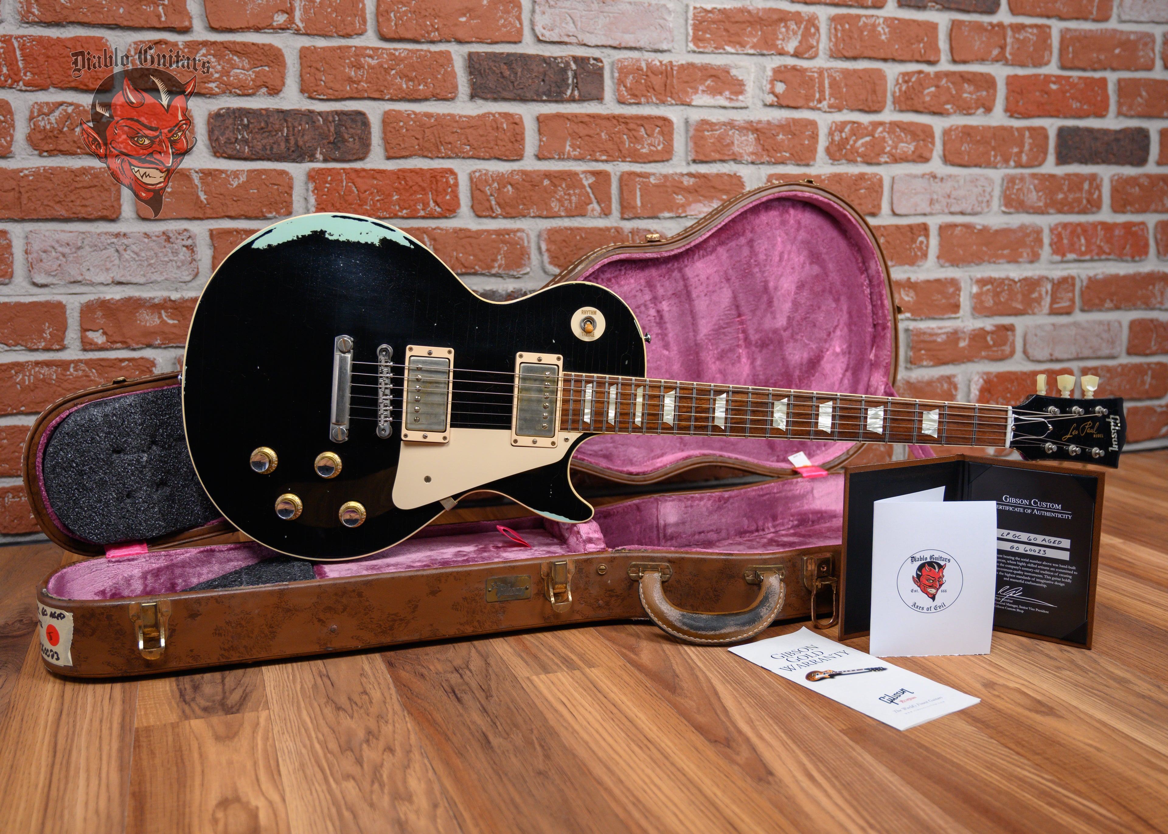 Gibson Custom Shop Les Paul Standard GC '60 Aged Black Over Frost