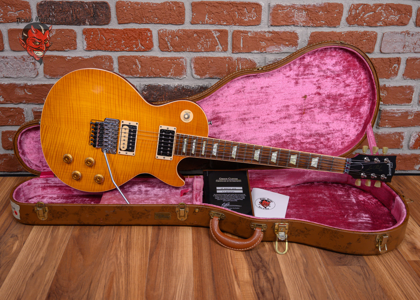 Gibson Custom Shop Les Paul Axcess Flamed Maple Top Iced Tea Burst 2012 w/OHSC