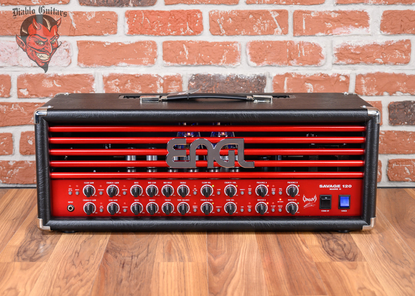 Engl Limited Edition Obscura E-610II-OS Savage 120 MKII  Black Tolex with Red Face Plate and Blue Illumination