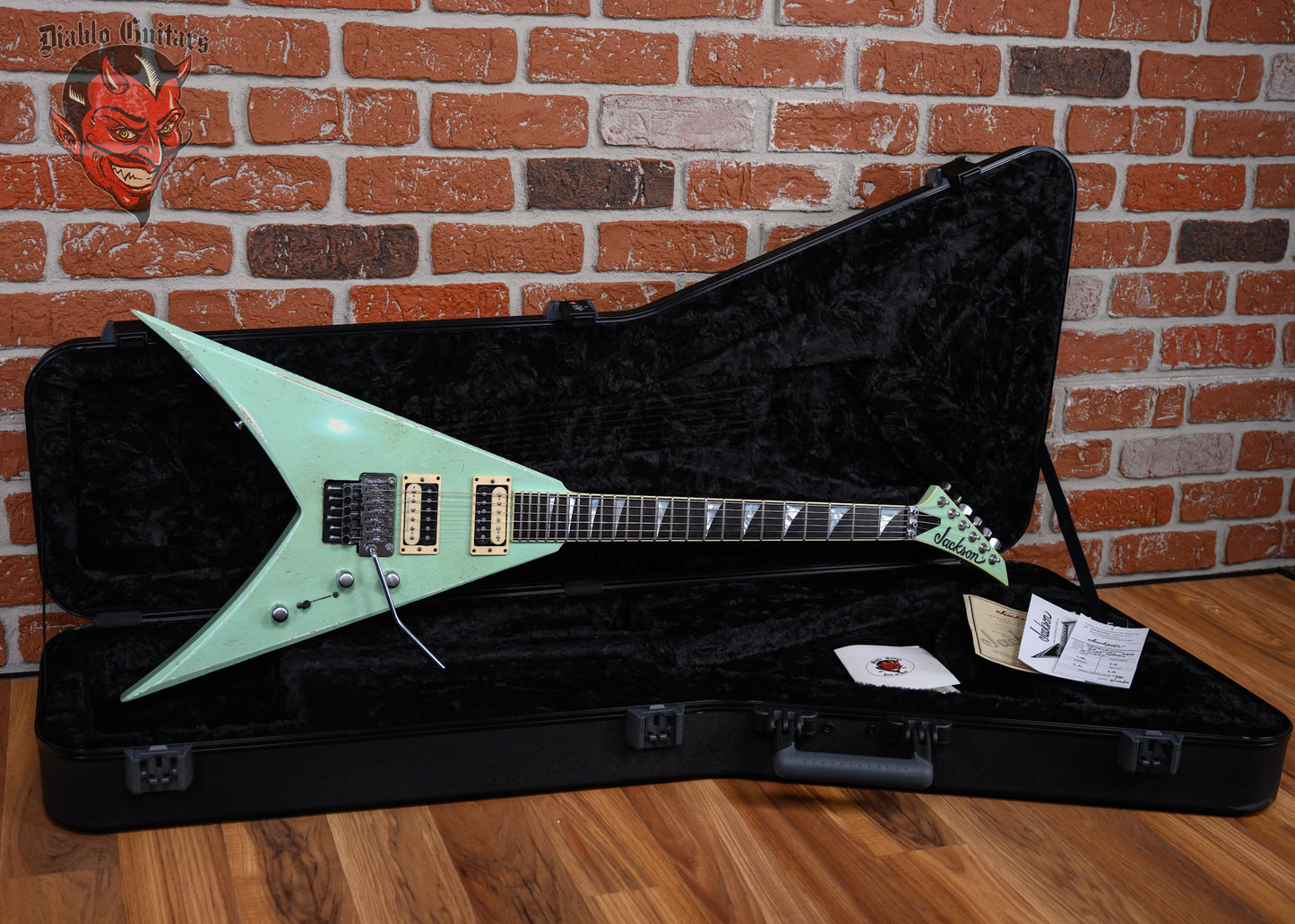 Jackson USA Custom Shop King V Aged Surf Green Nitro Relic 2023 w/OHSC