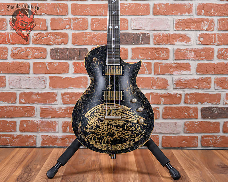 ESP Will Adler Warbird Distressed Signature Black with Warbird Graphic 2023 w/OHSC