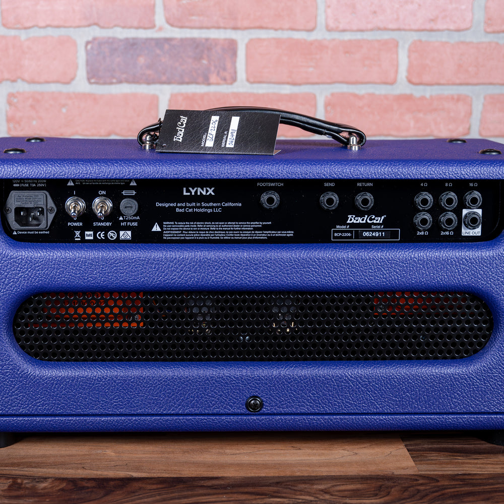 
                      
                        Bad Cat Custom Lynx Handwired Series 2-Channel 50-Watt Amp Head 2024 - Purple Bronco
                      
                    