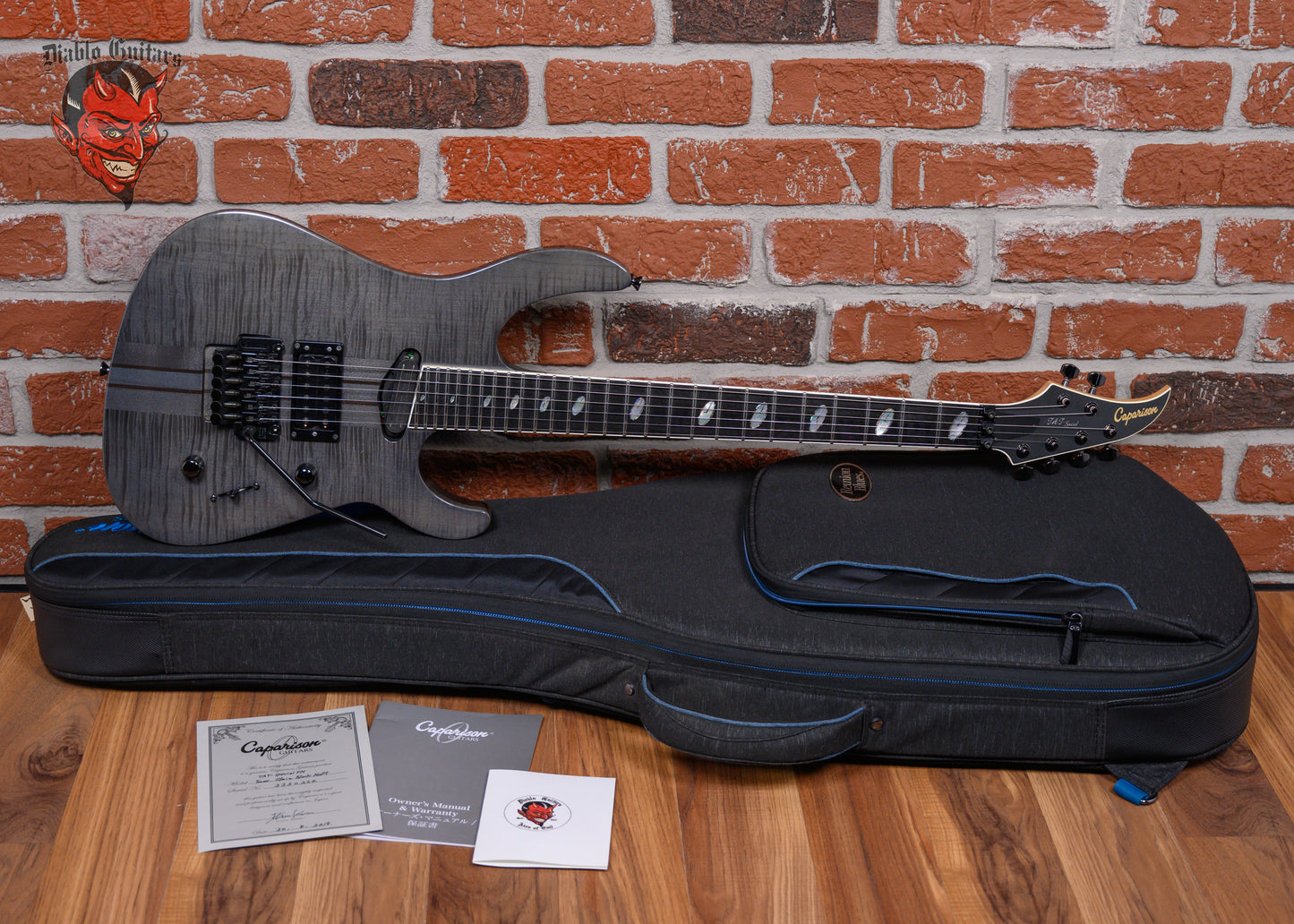 Caparison TAT Special FM Trans Stain Black Matt 2019 w/Original Gigbag