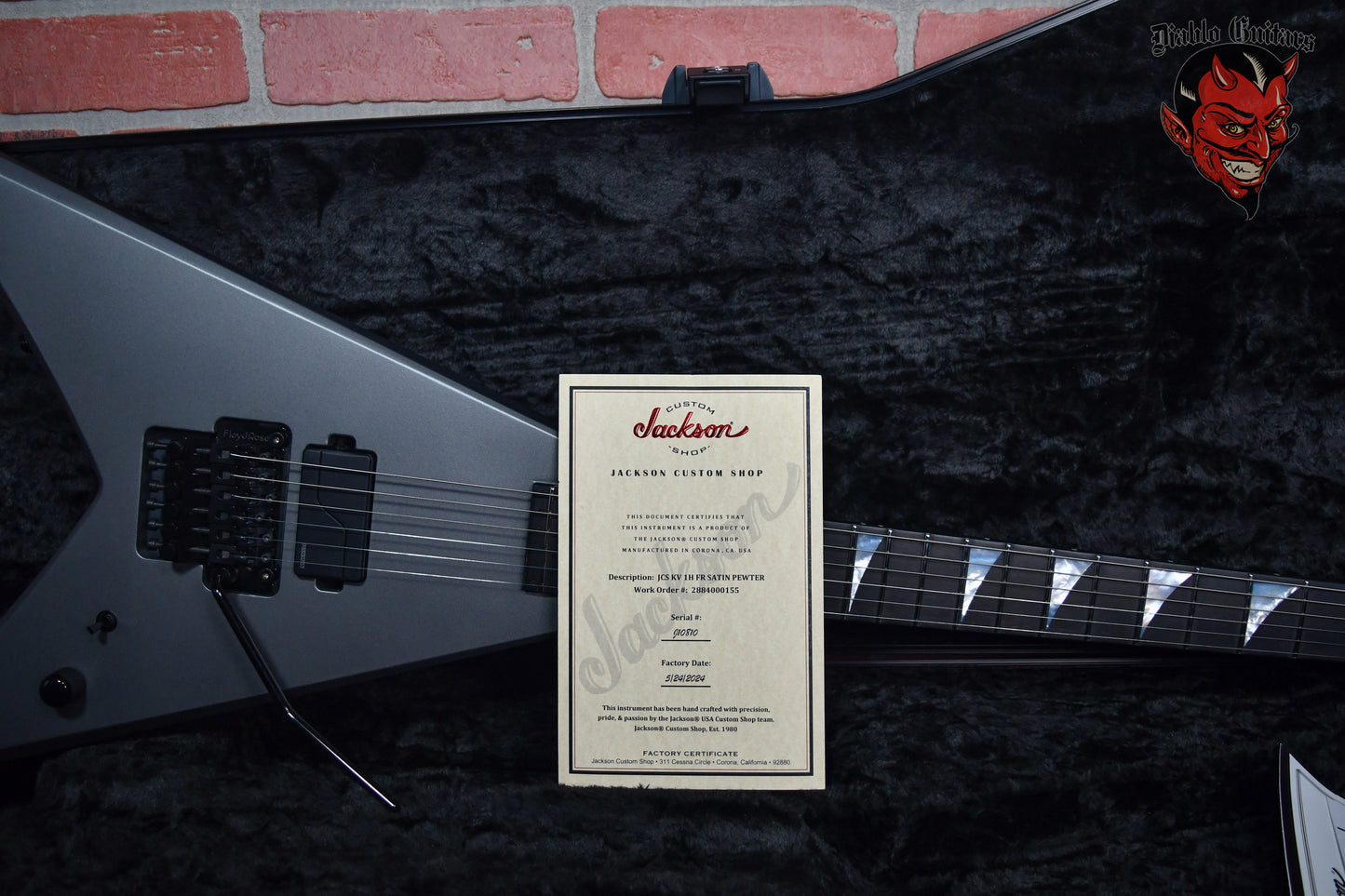 Jackson USA Custom Shop KV-1H King V Satin Pewter 2024 w/OHSC