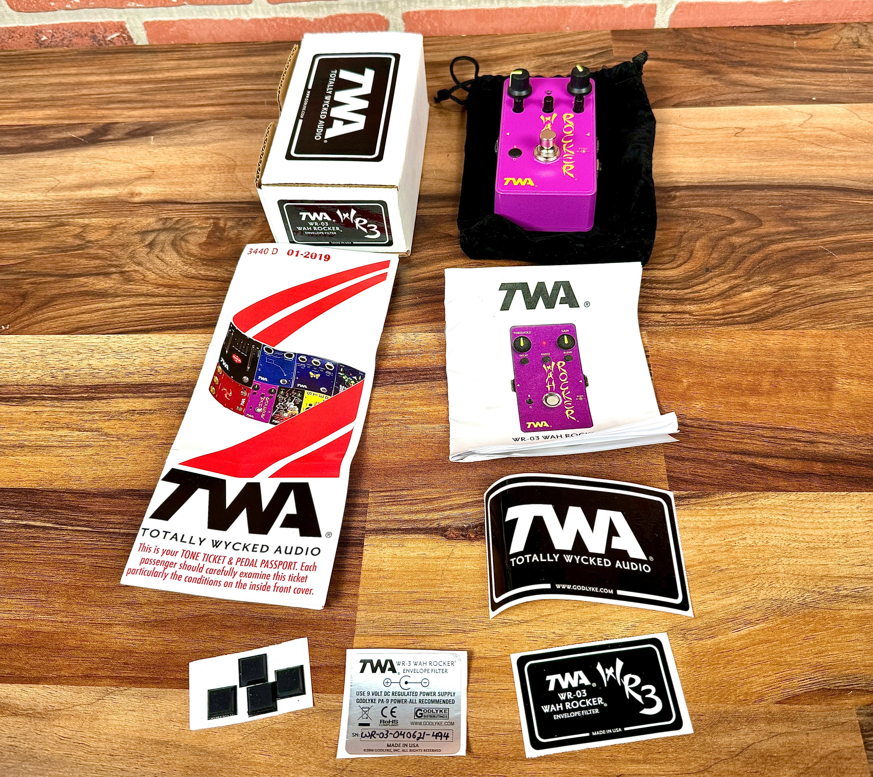 TWA WR-3 Wah Rocker 2010s - Purple With Box