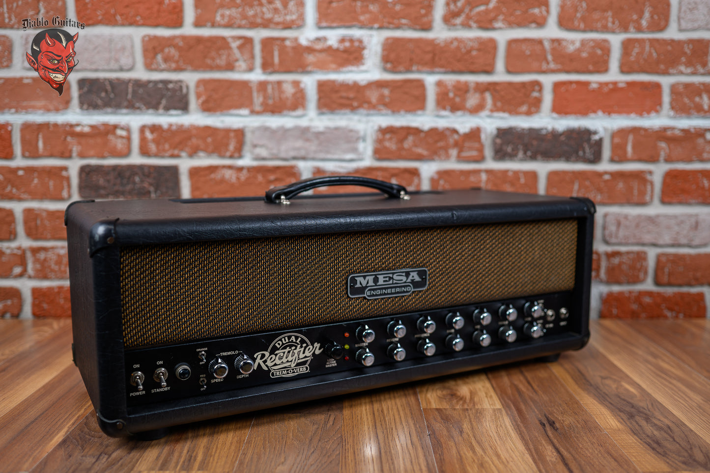 Mesa Boogie Dual Rectifier Trem-o-Verb 2-Channel 100-Watt Guitar Head 1996 Black