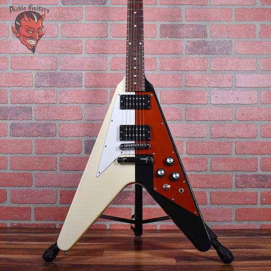 Gibson Rudolf Schenker Flying V Ebony/Classic White 2013 w/OHSC