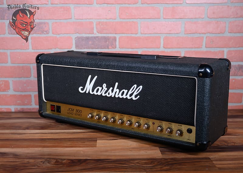 
                      
                        Marshall JCM 800 Lead Series 2210 Tube Amplifier Head Black Tolex 1987
                      
                    