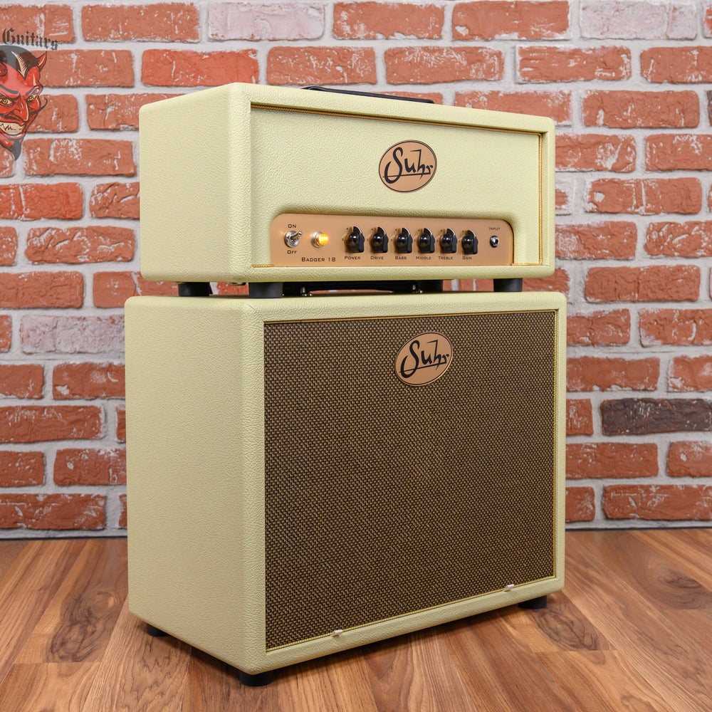 Suhr Badger 18-Watt Tube Head and 1x12" Cabinet Vintage Cream
