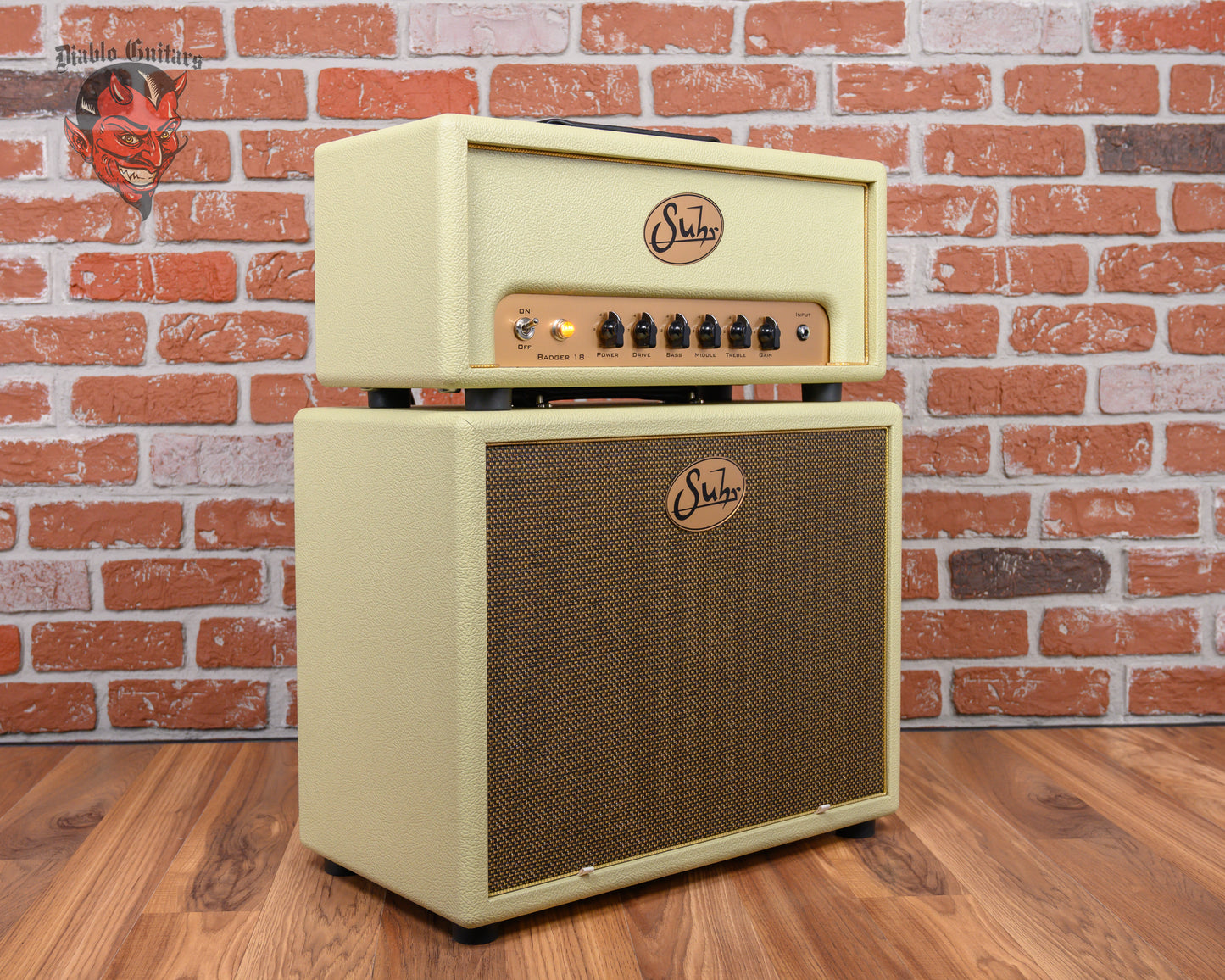 Suhr Badger 18-Watt Tube Head and 1x12" Cabinet Vintage Cream