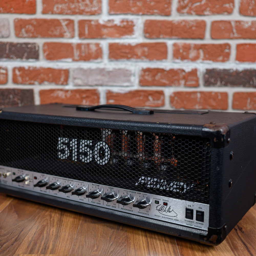 
                      
                        Peavey 5150 "Script" 2-Channel 120-Watt Guitar Amp Head 1993 Black
                      
                    