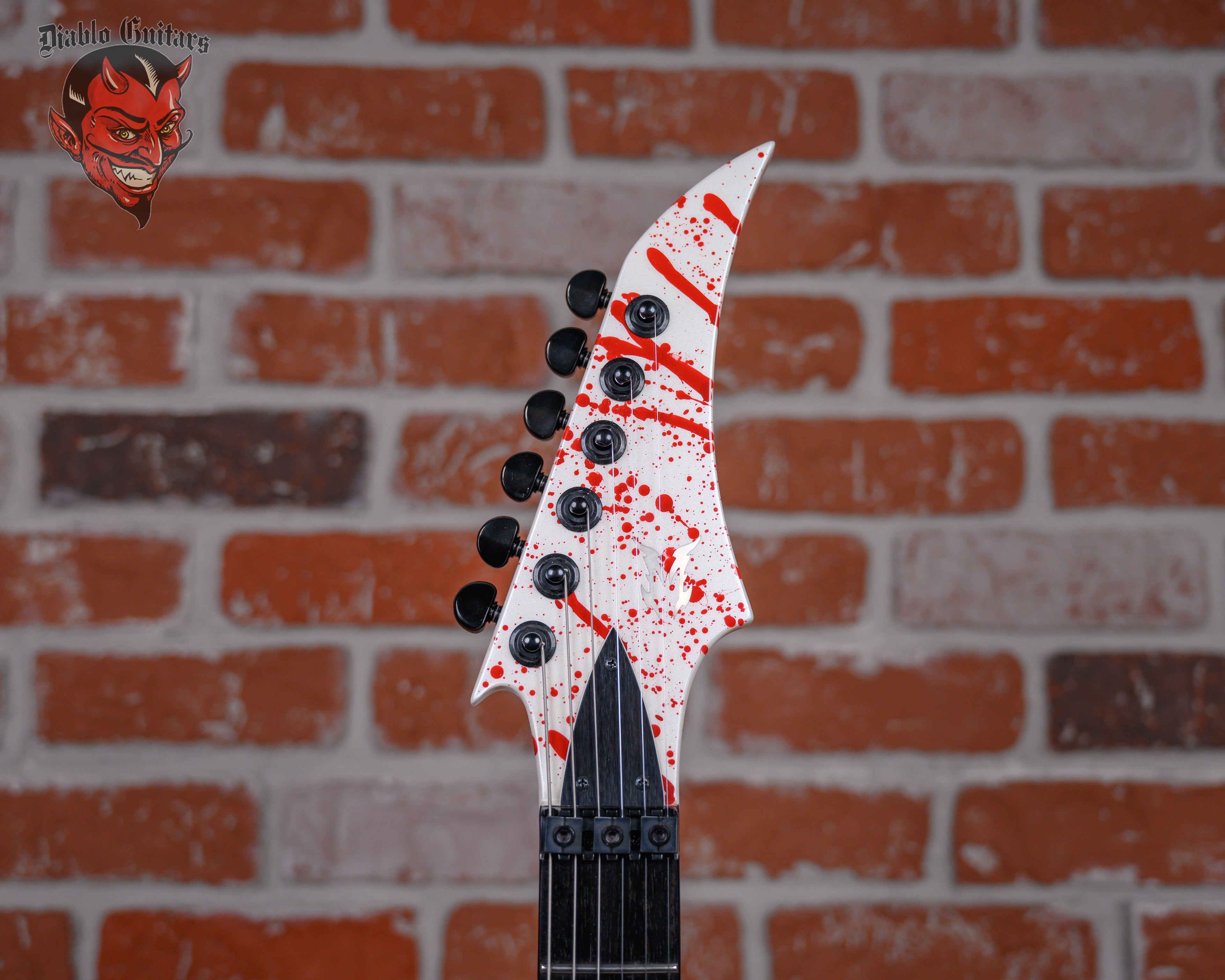 Neal Moser USA Custom Shop Raven Built For NAMM Pearl White Blood