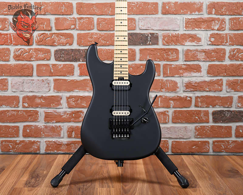 Charvel Jim Root Signature Pro-Mod San Dimas Style 1 HH FR E Satin Black 2022 w/ Softshell Case