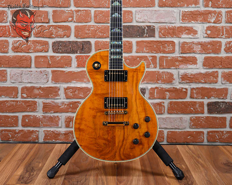 Gibson Custom Shop 50th Anniversary Les Paul Custom Curly Koa Top Antique Natural #6 of 50 2002 w/OHSC