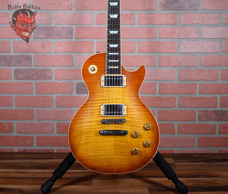 Gibson Les Paul Standard Premium Plus AAA Figured Maple Top Amber Burst 2004 w/OHSC