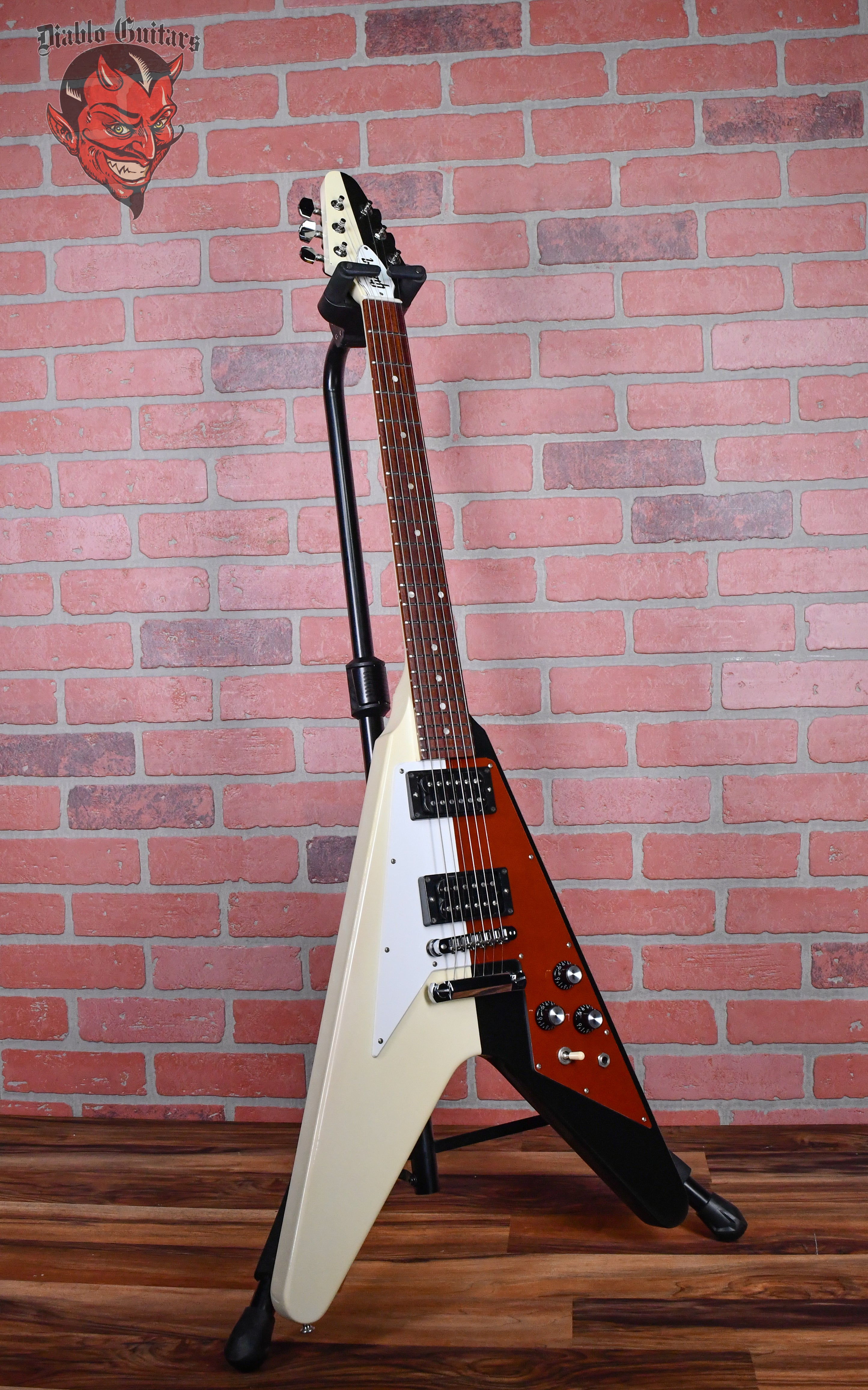 Gibson Rudolf Schenker Flying V Ebony/Classic White 2013 w/OHSC