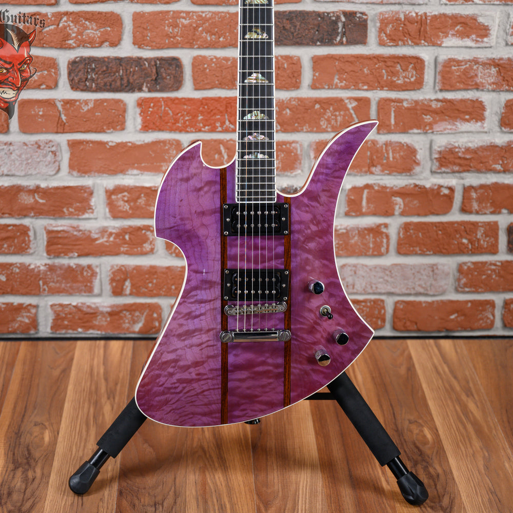 B.C. Rich USA Mockingbird Supreme Quilted Maple Top Transparent Purple 1996 w/Hardshell Case