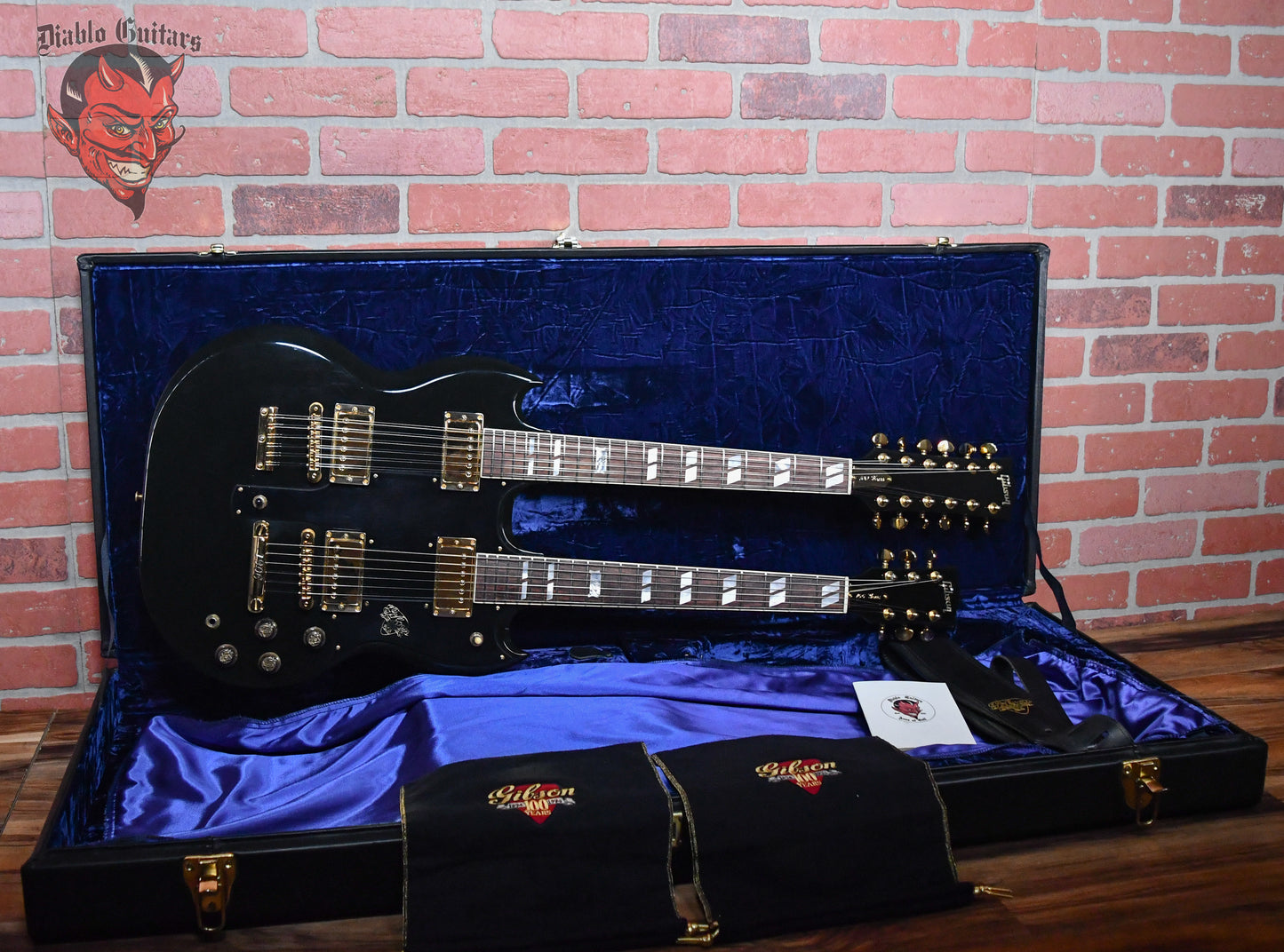 Gibson 100th Anniversary Centennial EDS-1275 Ebony 1994 w/OHSC