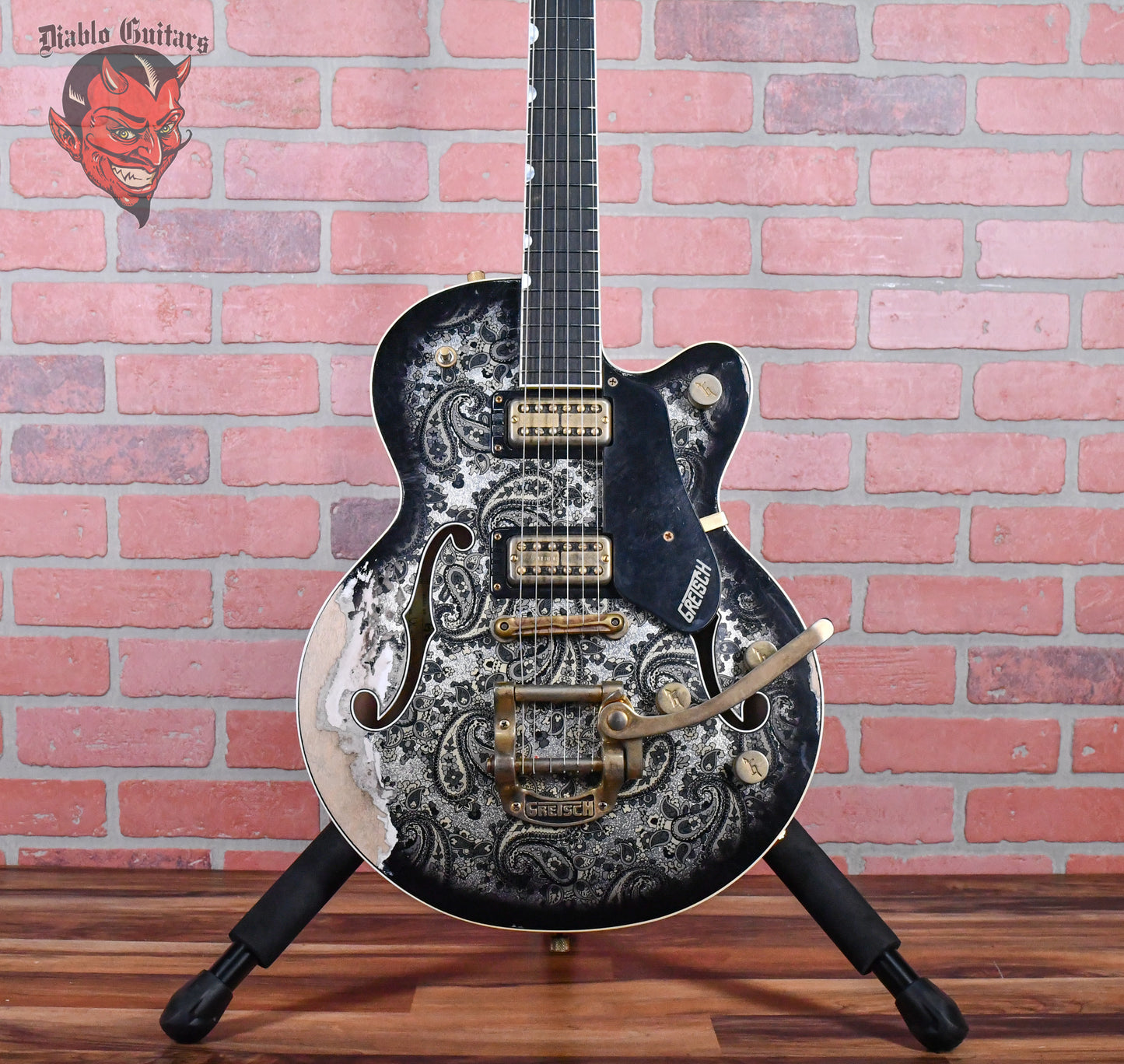 Gretsch USA Custom Shop G6659-CST Master Built By Gonzalo Madrigal Black Paisley Heavy Relic 2024 w/OHSC