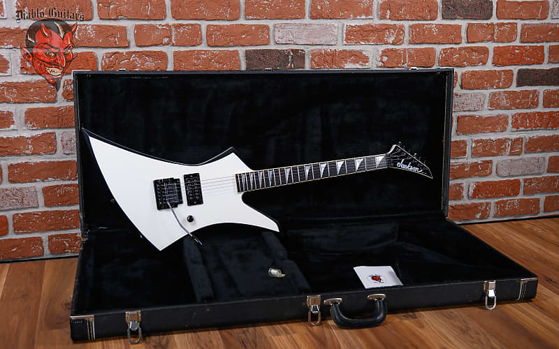 Jackson USA Custom Shop Kelly Snow White with Black Bevels 1986 w/OHSC