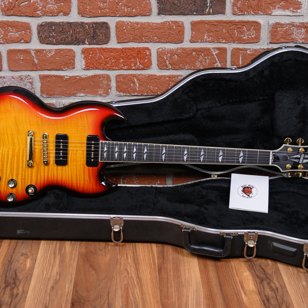 Gibson SG Supreme AA Figured Maple Top Fireburst 2001 w/Hard Shell Case