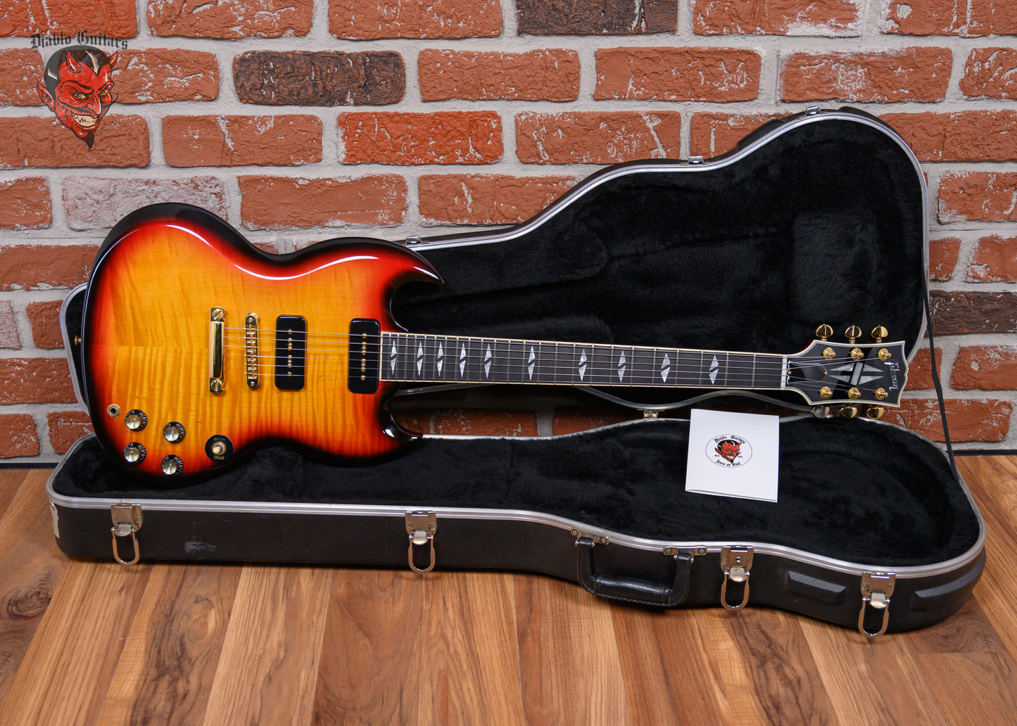 Gibson SG Supreme AA Figured Maple Top Fireburst 2001 w/Hard Shell Case