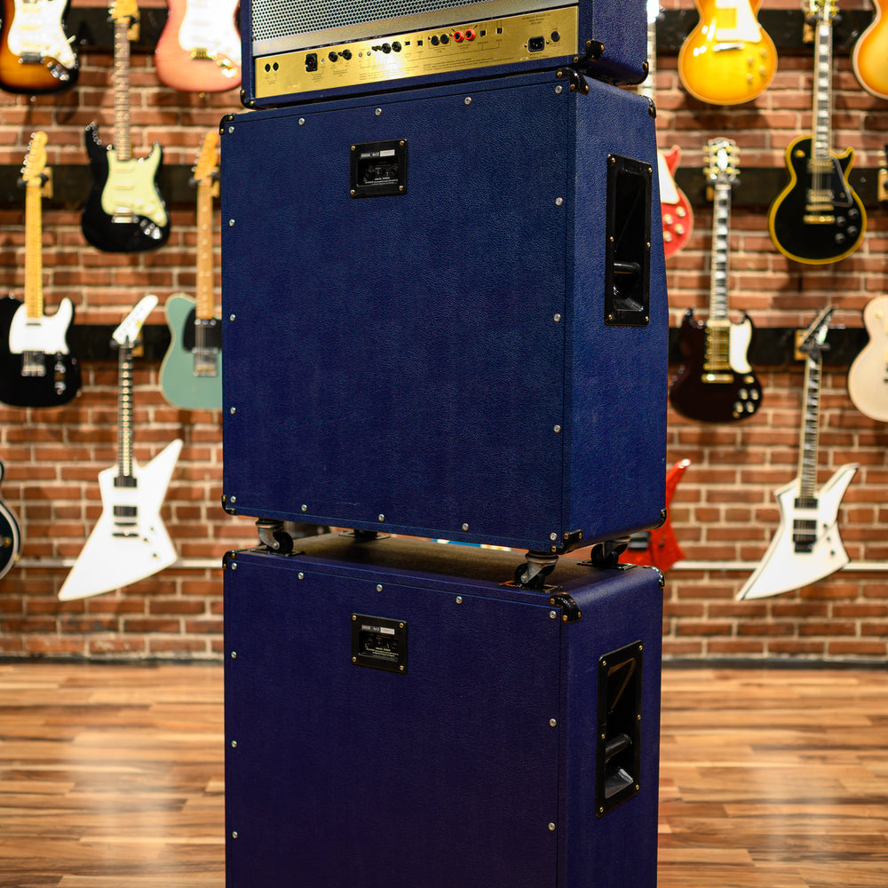 
                      
                        Marshall 6100 30th Anniversary Series 3-Channel 100-Watt Guitar Amp Head 1992 Blue w/ Matching 4x12 6960A & 6960B Cabs
                      
                    