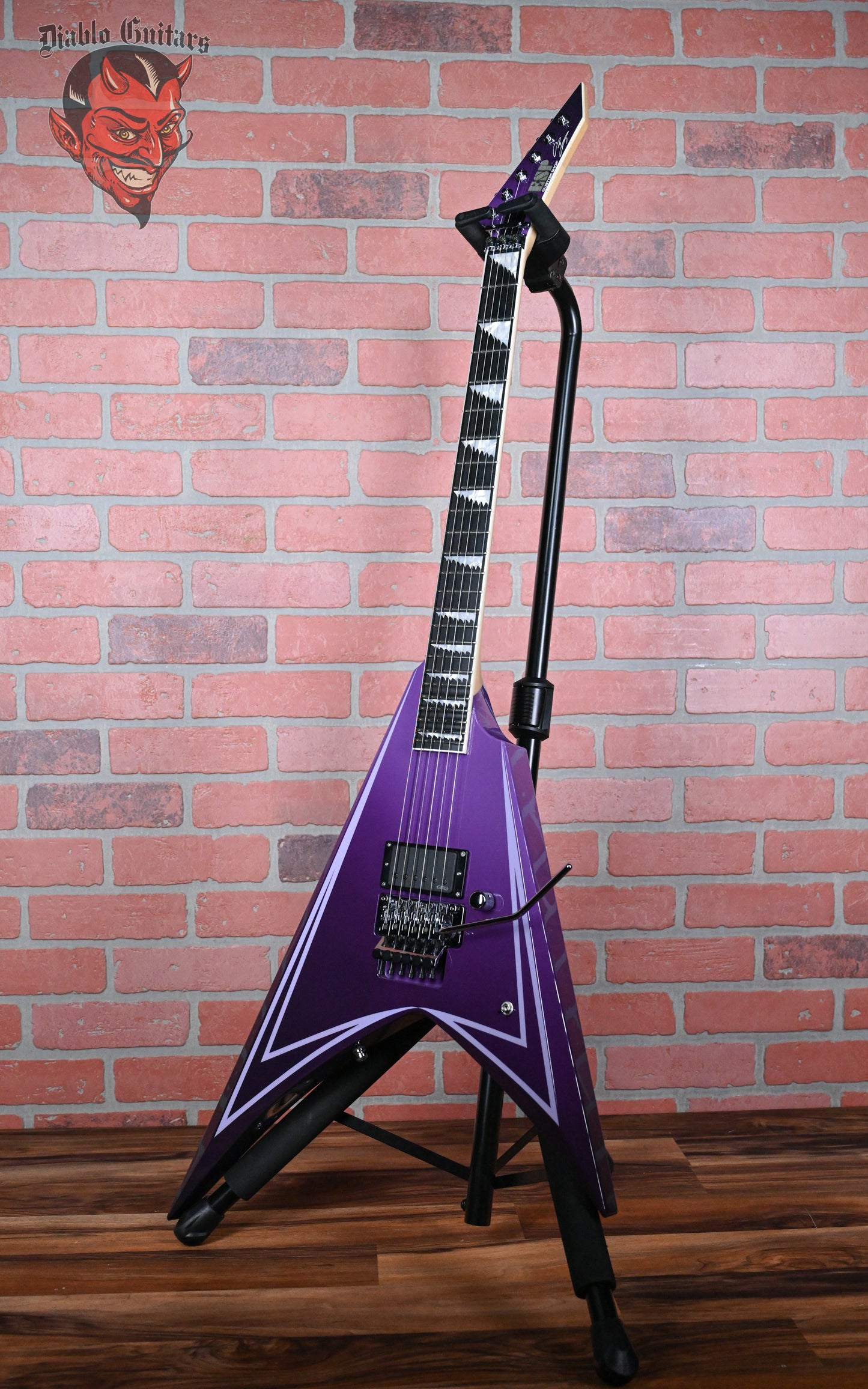 ESP Alexi Laiho Signature Hexed Purple Fade with Pinstripes 2023 w/OHSC