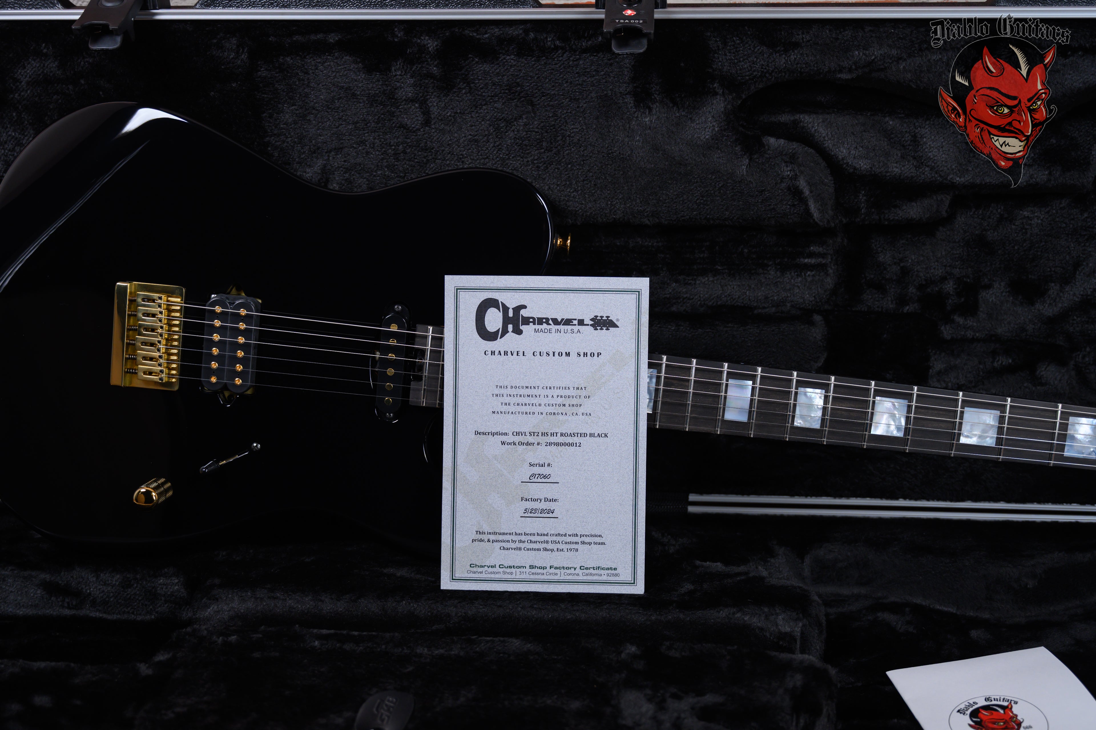 Charvel USA Custom Shop Style 2 HS HT Roasted 2024 w/OHSC