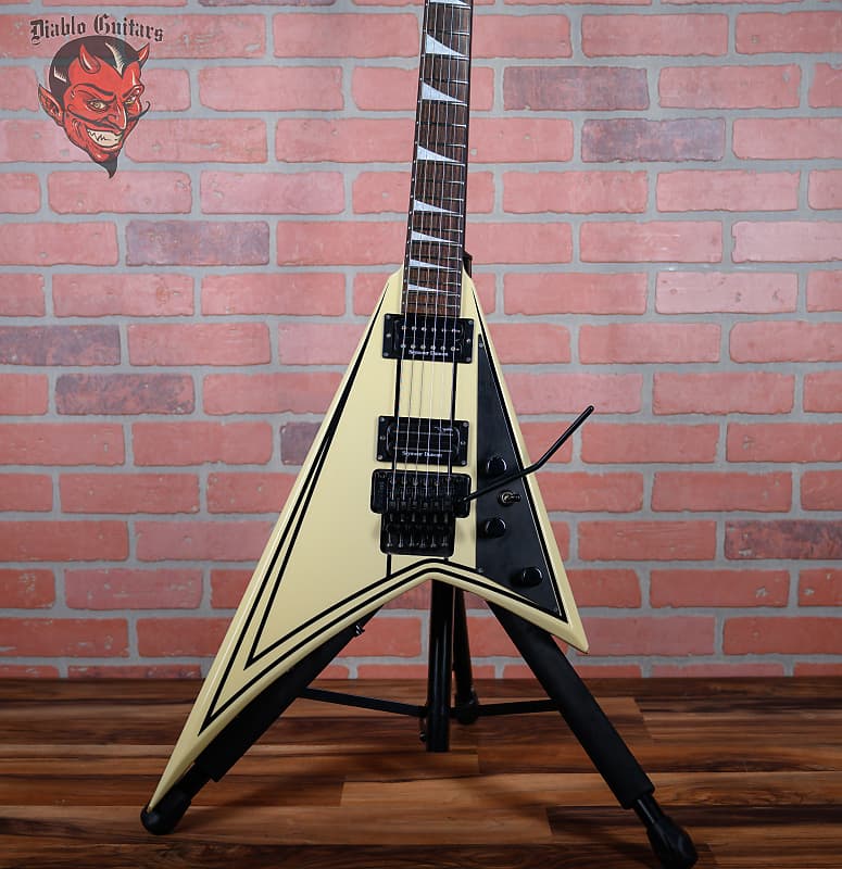 Jackson MIJ RR5FR Rhoads Ivory with Black Pinstripes 2008 w/OHSC