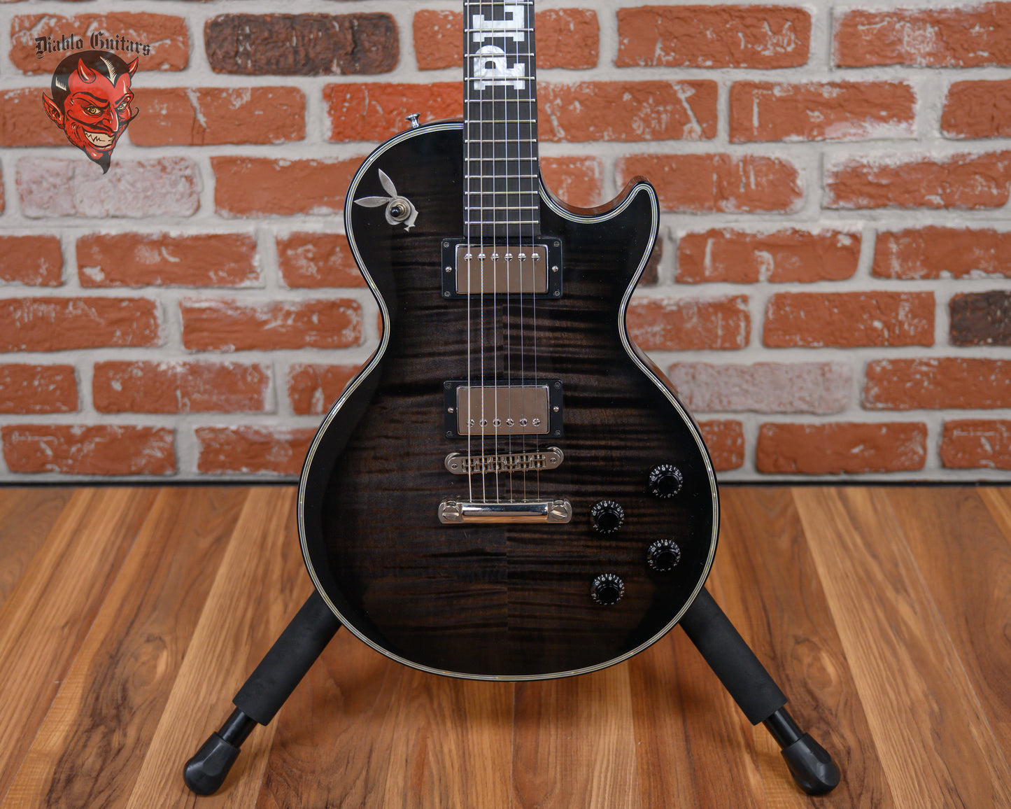 Gibson Les Paul Custom, Art & Historic Division Limited Edition Playboy Millennium Playmates Commemorative Model #17/50 Flame Maple Top Transparent Black Burst 2000 w/OHSC