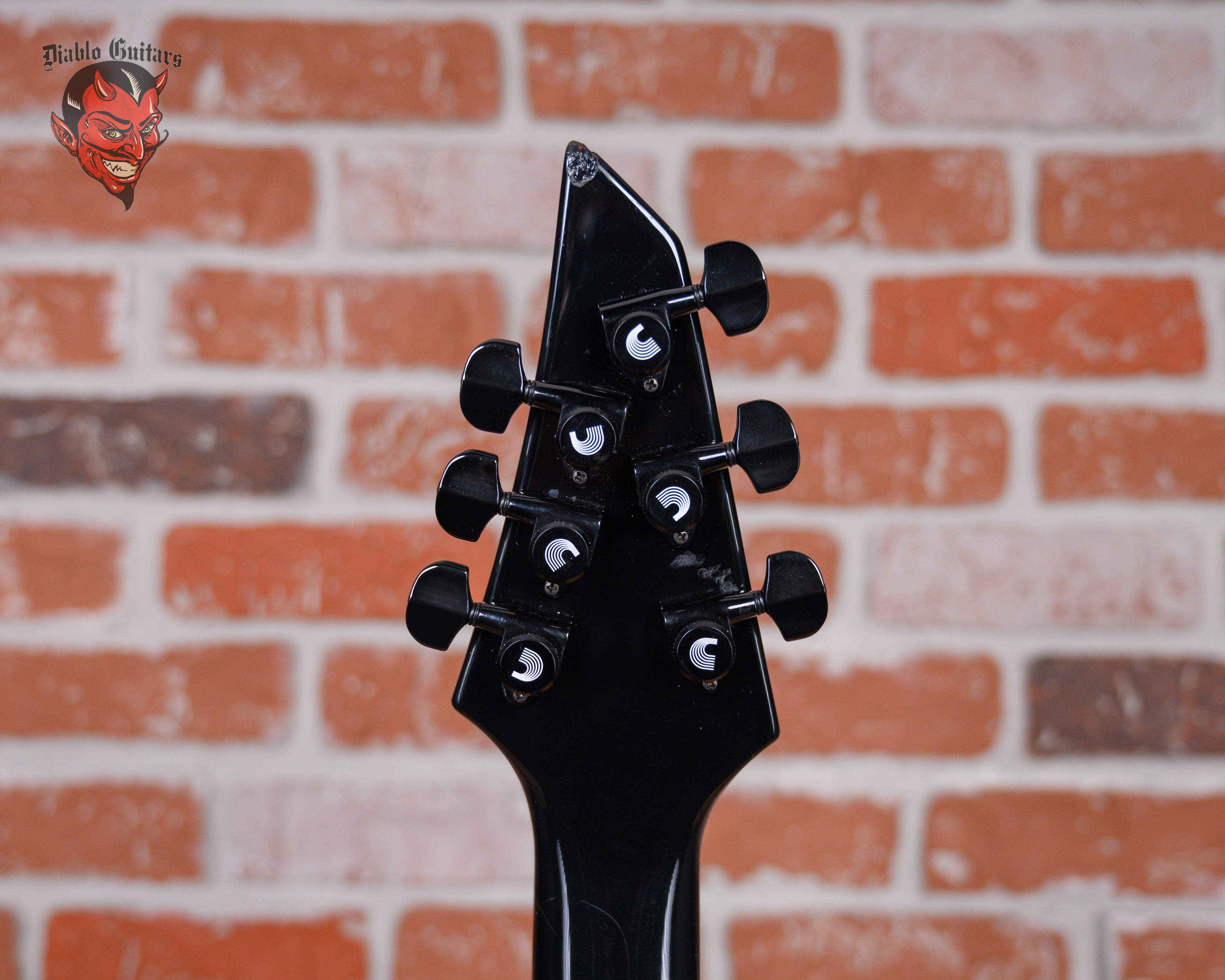 Jackson USA King V KV2T Black Ghost Flames 2003 w/OHSC – Diablo