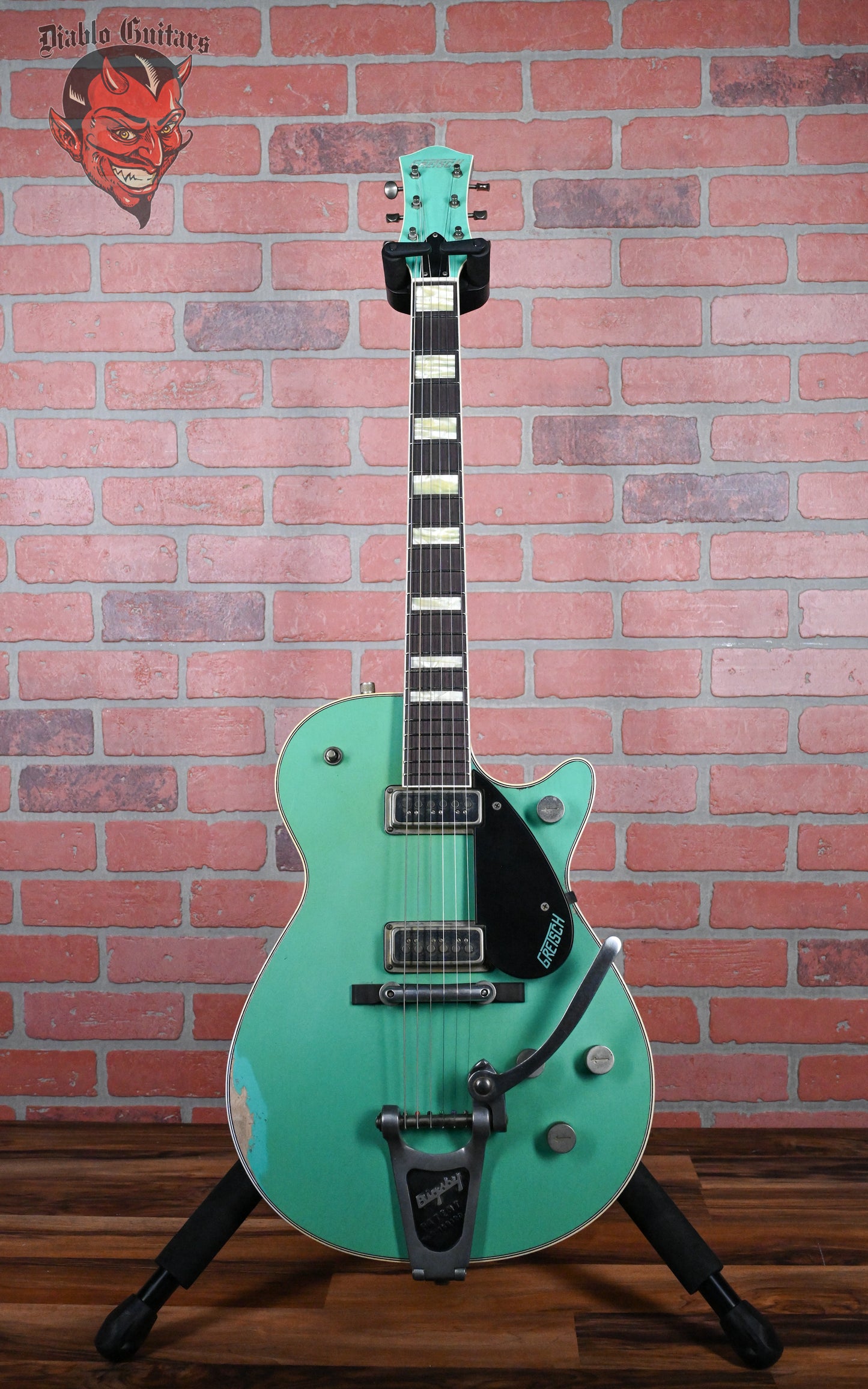 Gretsch USA Custom Shop G6128-55 ‘55 Duo Jet Master Built by Gonzalo Madrigal Surf Green Heavy Relic 2024 w/OHSC