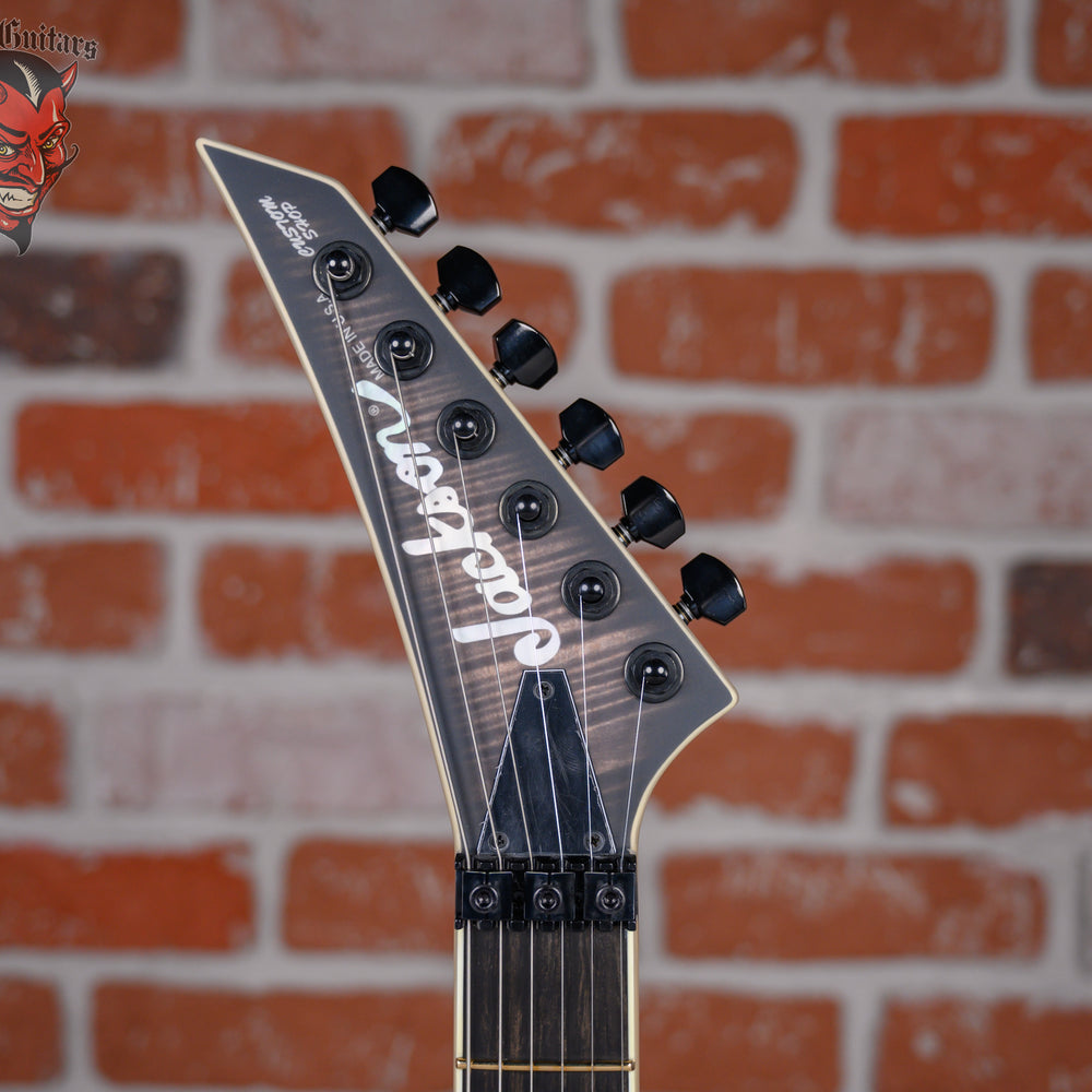 
                      
                        Jackson USA Custom Shop Kelly  KE2 Flame Maple Top Matte Satin Trans Black Burst W/Matching Reverse Headstock 2024 w/OHSC (B-Stock)
                      
                    