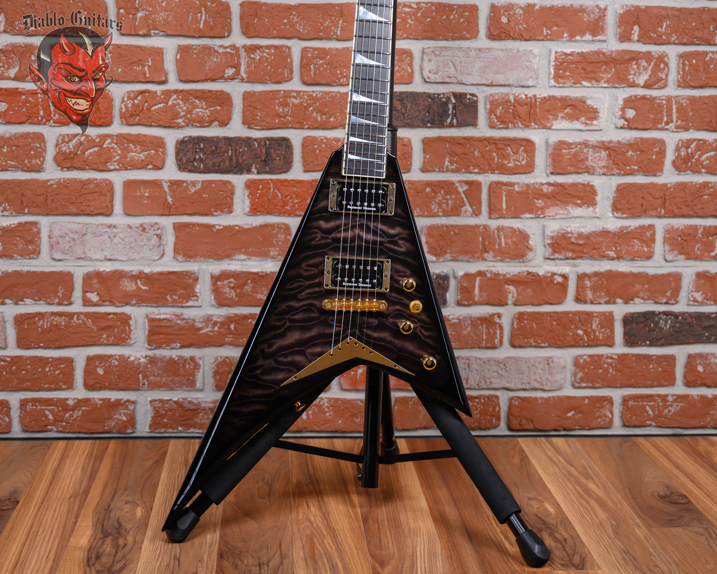 Jackson USA Custom Shop RRTQ Rhoads Quilt Maple Top Trans Black Burst 2022 w/OHSC