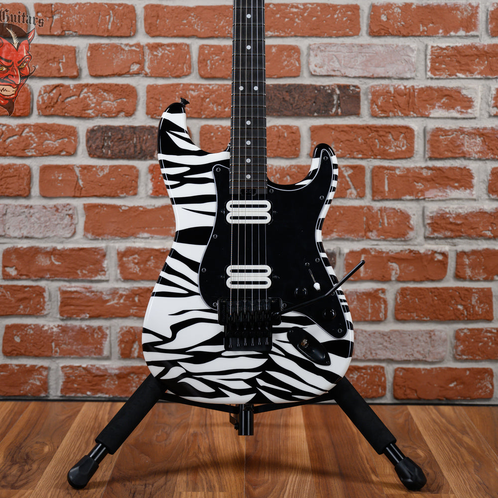 Charvel USA Custom Shop Special Edition SO Cal Hand Painted Zebra Graphic By Dan Lawrence 2025 w/OHSC