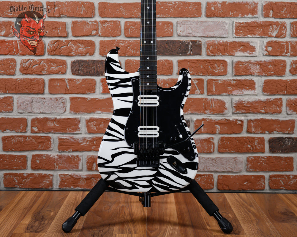 Charvel USA Custom Shop Special Edition SO Cal Hand Painted Zebra Graphic By Dan Lawrence 2025 w/OHSC