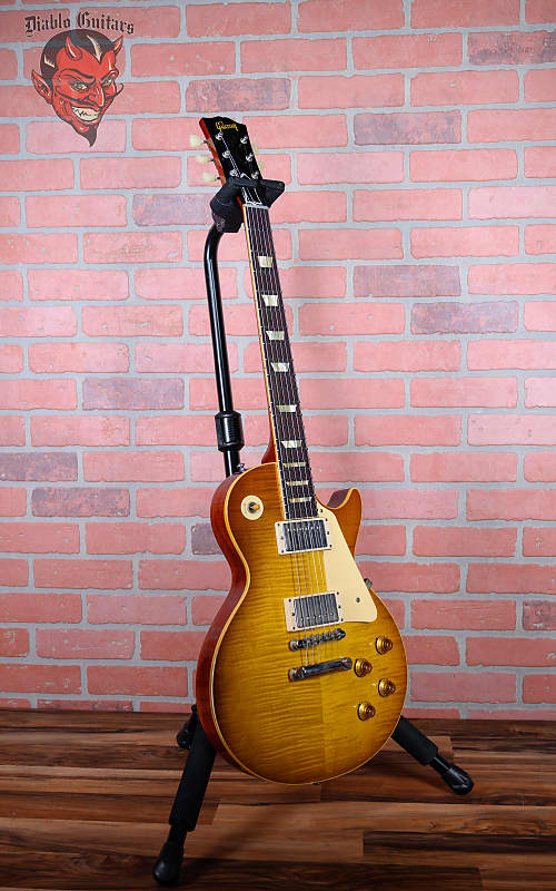 Gibson Custom Shop Les Paul 1959 Reissue Flame Maple Top Murphy Lab Iced Tea Sunburst Relic 2020 w/OHSC (Historic Makeovers Refinish Package)