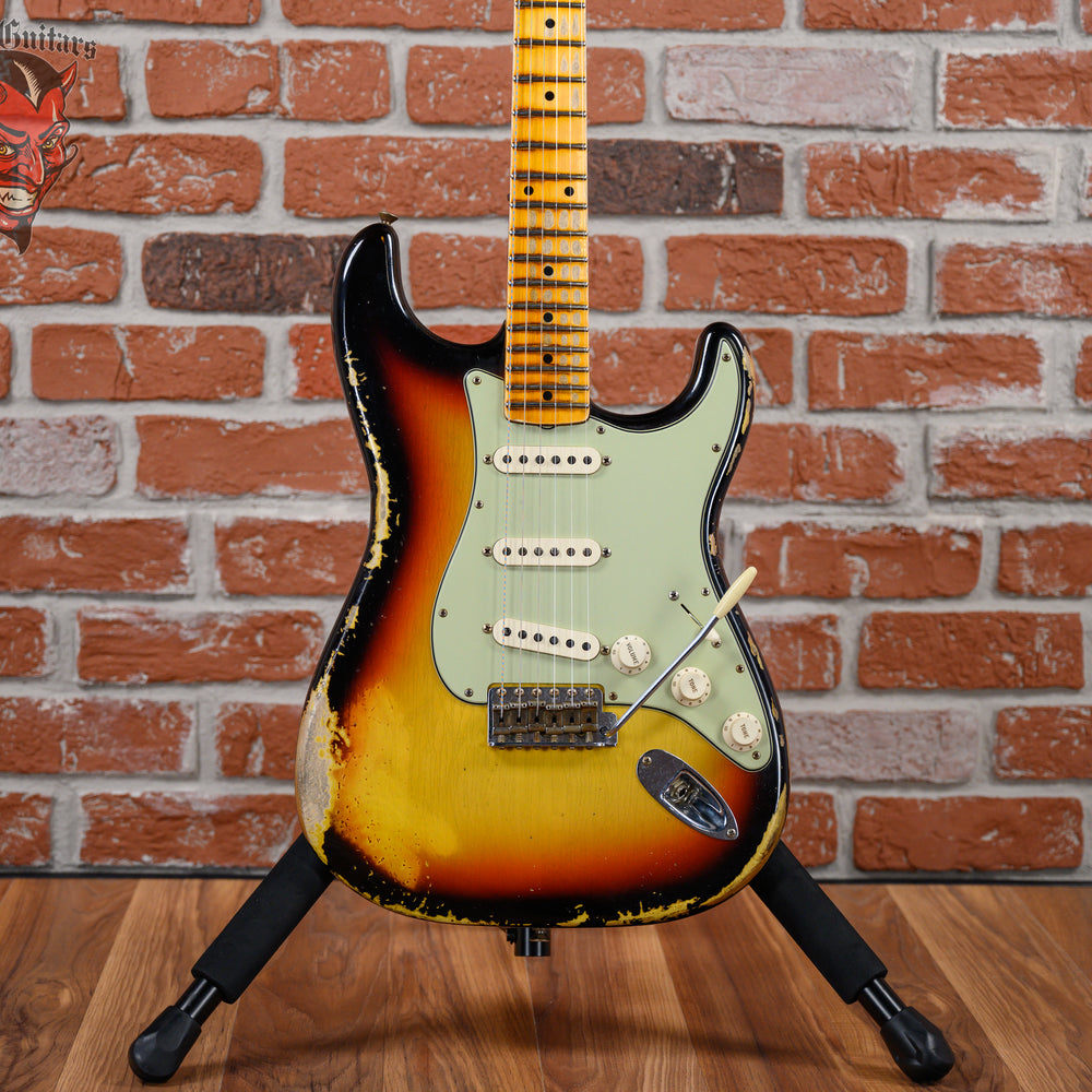 Fender Custom Shop 1960 Stratocaster Heavy Relic 3-Tone Sunburst 2022 w/OHSC