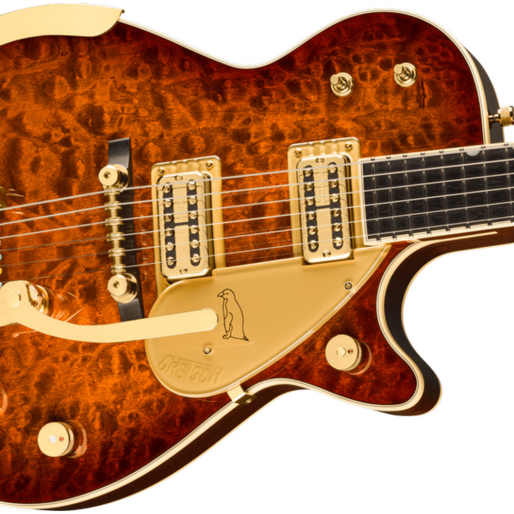 
                      
                        Gretsch G6134TGQM-59 Limited Edition Quilt Classic Penguin with Bigsby Forge Glow 2024 w/OHSC
                      
                    