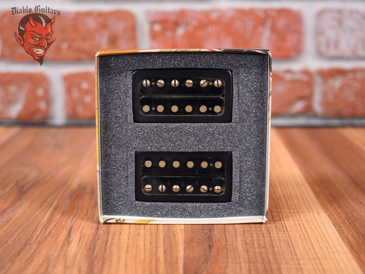 Bare Knuckle Polymath Humbucker Set Black TV Covers/ Aged Black Bobbins with Aged Nickel Screws in 50mm Standard Spacing