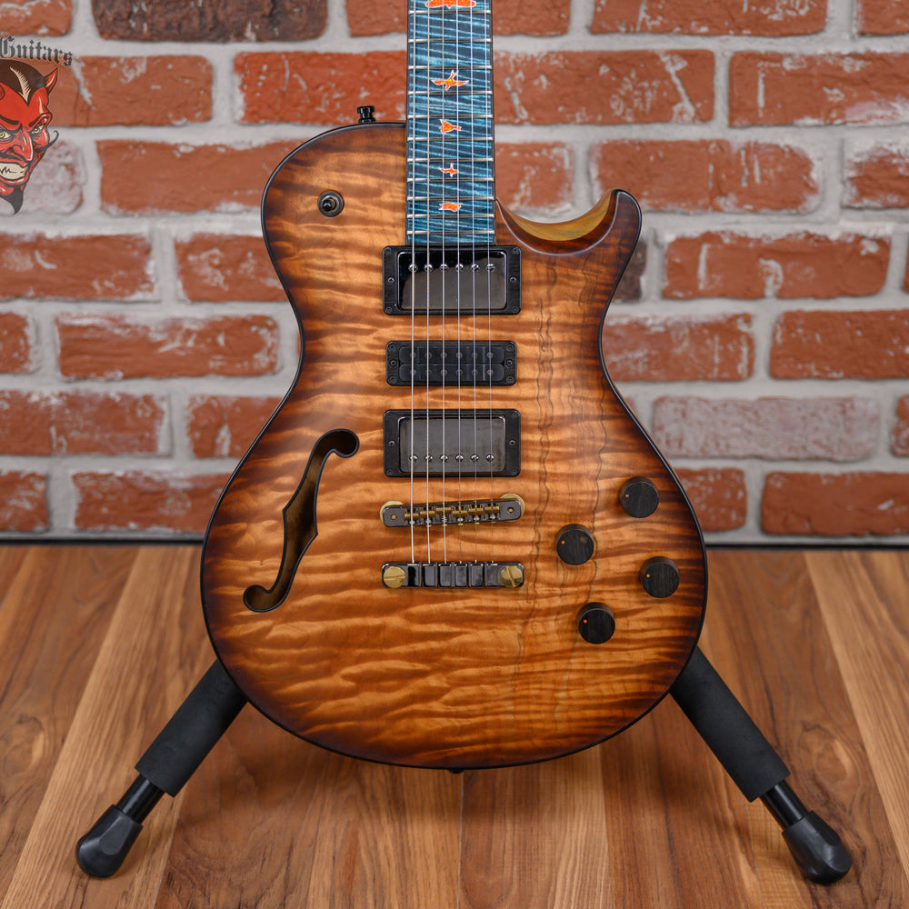 PRS Private Stock #9018 Singlecut 594 Semi-Hollow Roasted Figured Maple Natural Smoked Burst 2022 w/OHSC