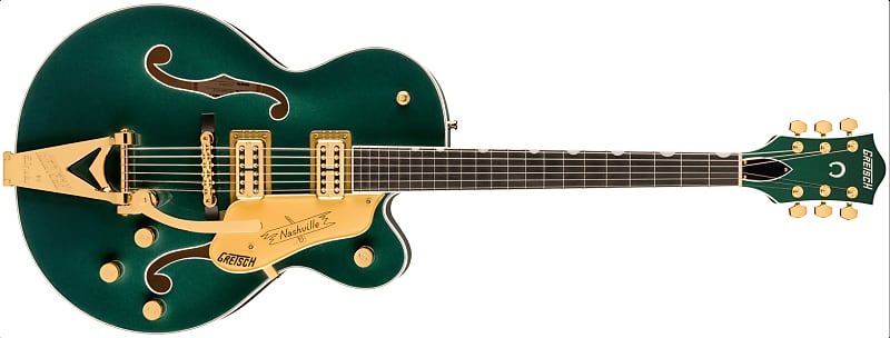 
                      
                        Gretsch Professional Collection Nashville Hollow Body with String-thru Bigsby Cadillac Green 2024 w/OHSC
                      
                    