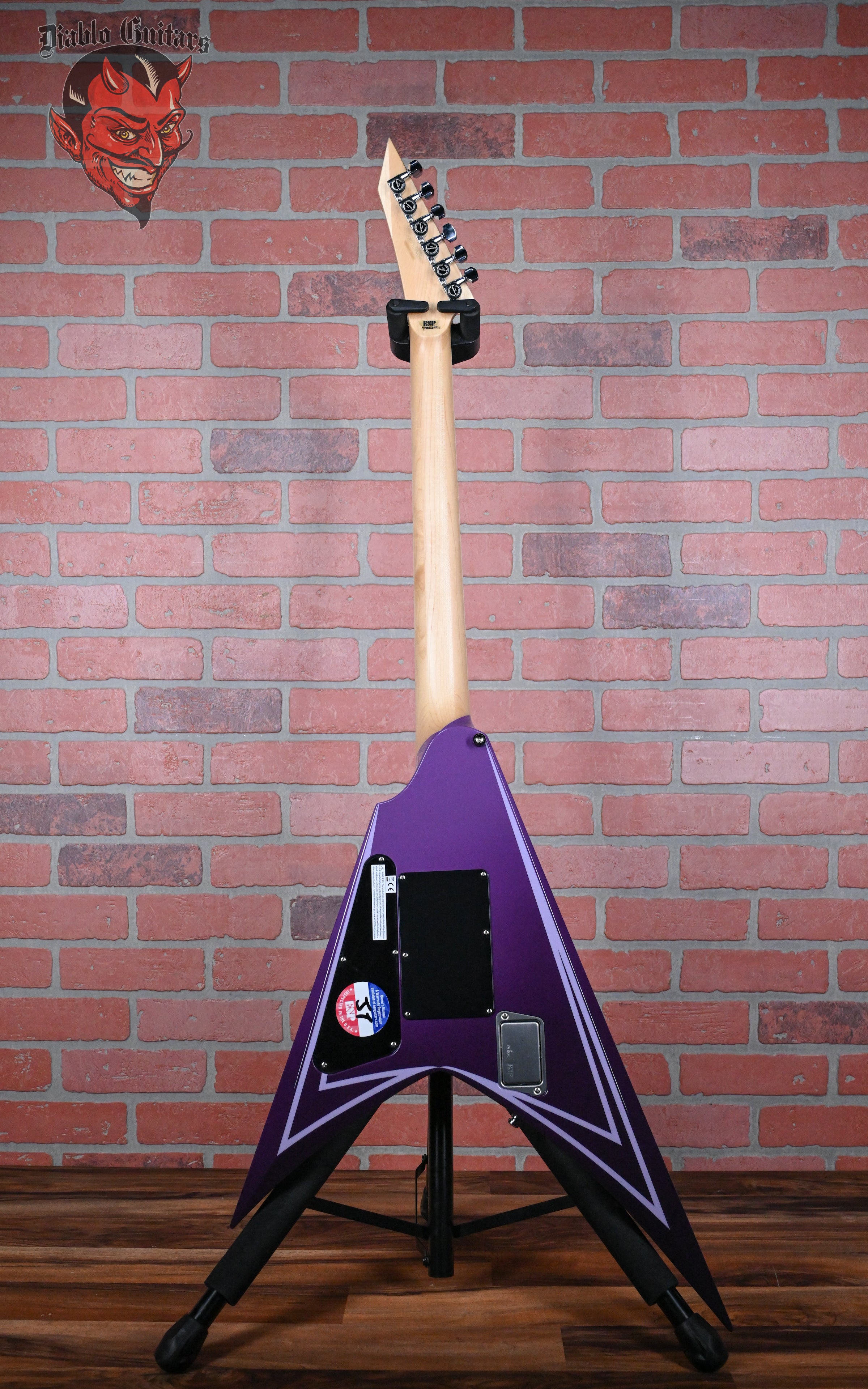 ESP Alexi Laiho Signature Hexed Purple Fade with Pinstripes 2023 w/OHSC