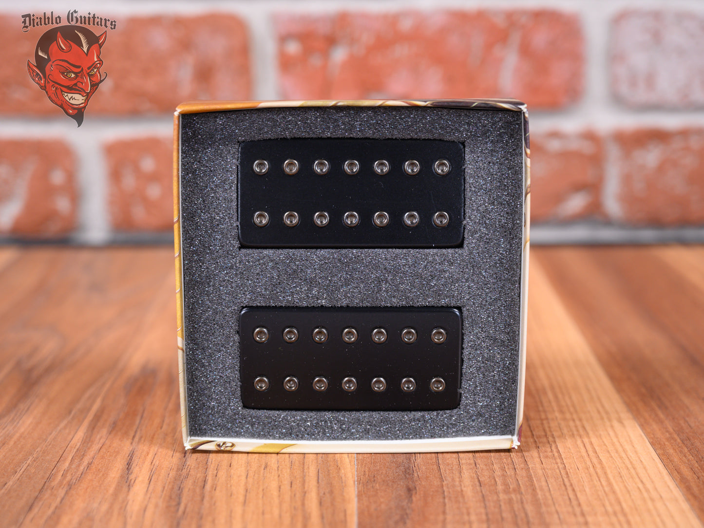 Bare Knuckle Juggernaut 7-String Humbucker set with Black Covers and Black Bolts