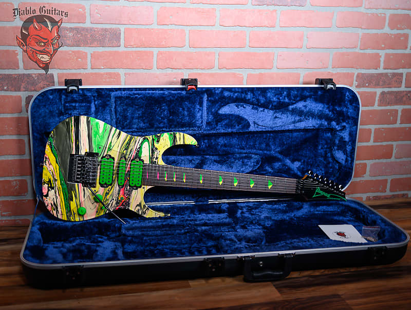 Ibanez UV77-MC ATD Steve Vai Signature Universe Multi-Color 1991 w/Hardshell Case