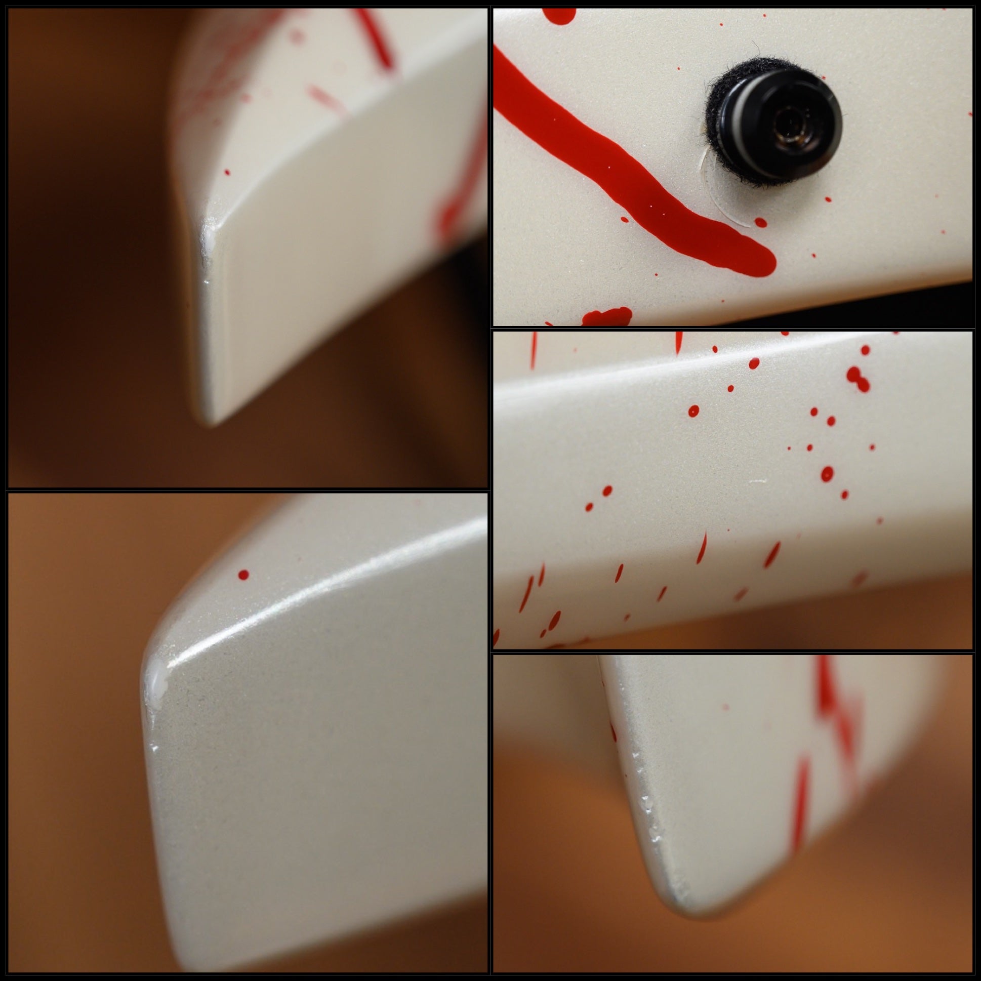 Neal Moser USA Custom Shop Raven Built For NAMM Pearl White Blood