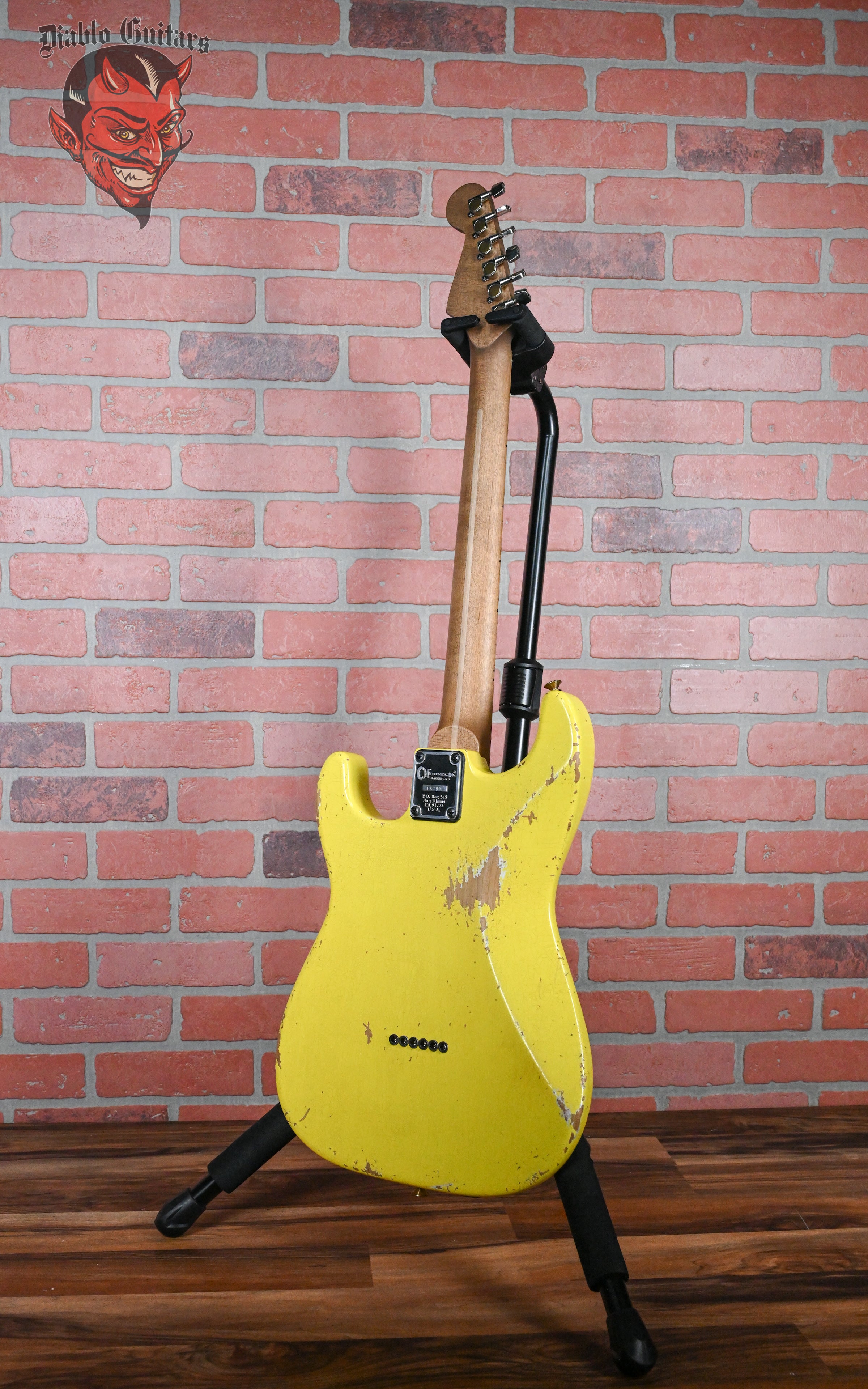 Charvel USA Custom Shop San Dimas HSH CT Relic Aged Nitro Graffiti Yellow Relic 2024 w/OHSC