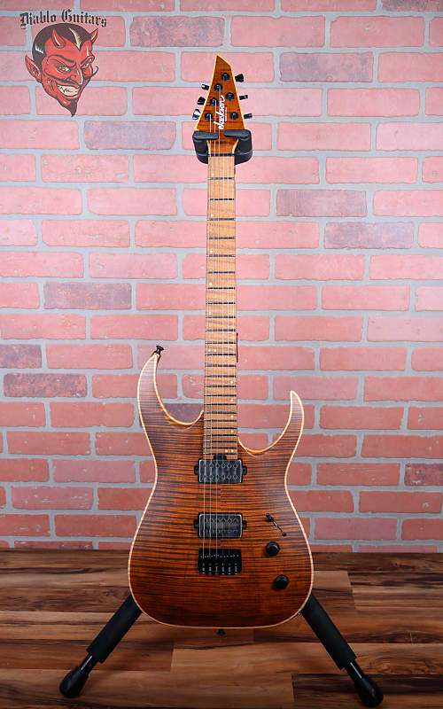 
                      
                        Jackson USA Series Misha Mansoor Signature Juggernaut HT6FM Satin Amber Tiger Eye Finish w/OHSC
                      
                    